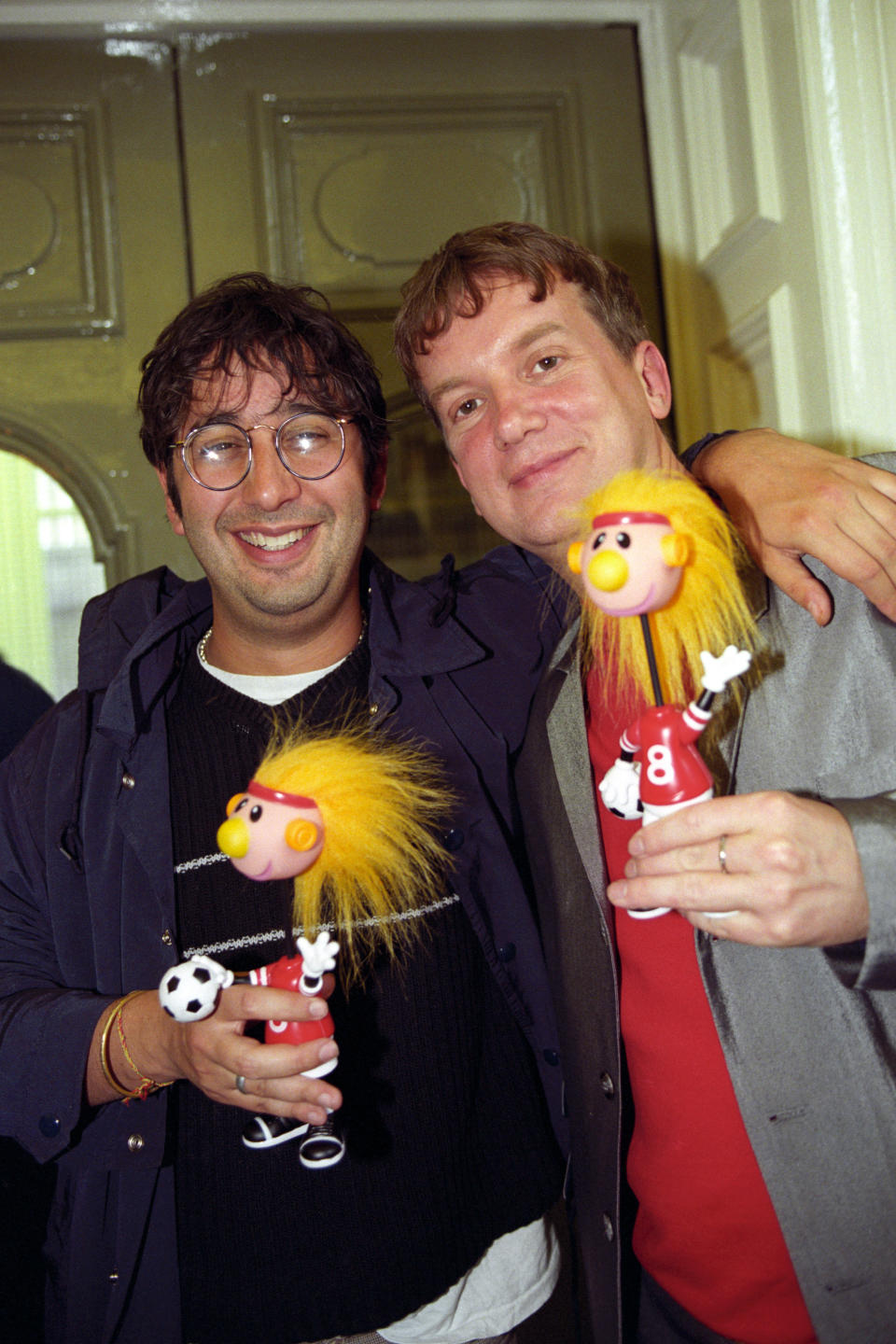 David Baddiel and Frank Skinner with Jibber Jabber Footballers 