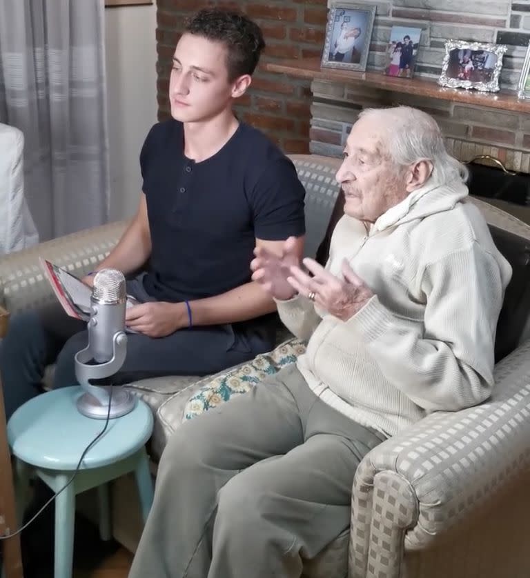 Julián y su abuelo son ambos fanáticos de Messi