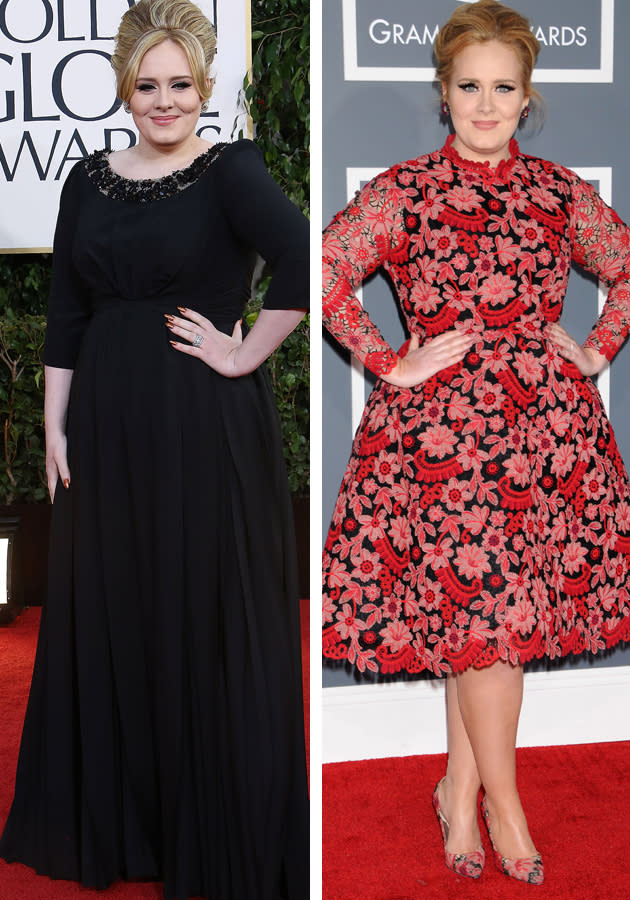 <b>Adele</b> garnered a lot of criticism when she ditched her trademark black for a floral Valentino prom dress.<br><br>We're hoping the star, who's nominated for the theme tune she penned for Skyfall, ignores her critics and wows us in another colourful look on Sunday.