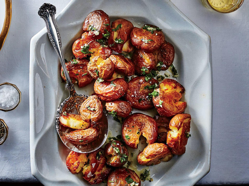 Smashed Baby Red Potatoes