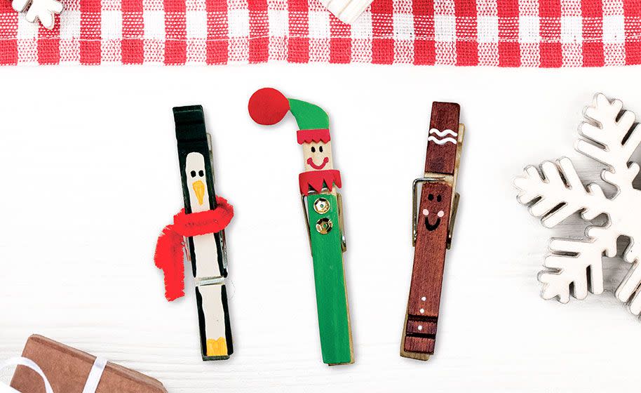 <p>Not only are these elves and penguins cuties, they can help hold up the holiday cards you get sent in the mail! If you click through to the tutorial, you can see how to make a gingerbread character, too.</p><p><a href="https://www.craftprojectideas.com/santa-in-a-chimney/" rel="nofollow noopener" target="_blank" data-ylk="slk:Get the tutorial at Craft Project Ideas »;elm:context_link;itc:0;sec:content-canvas" class="link "><em>Get the tutorial at Craft Project Ideas »</em></a></p>