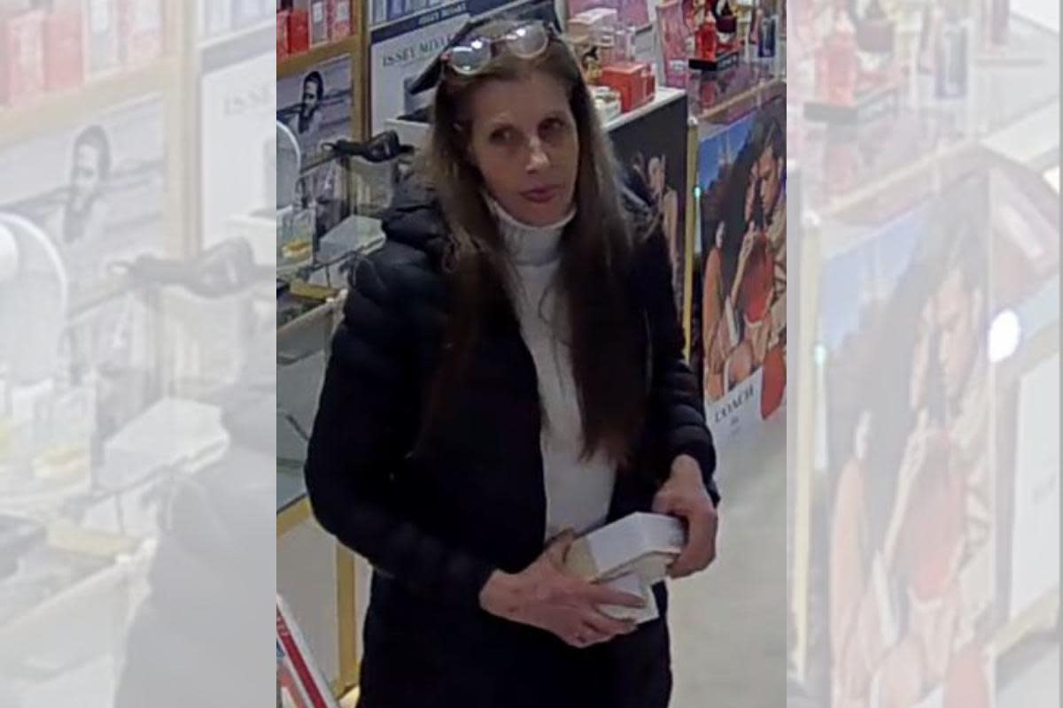 Woman's photo released after attempted theft of cosmetics and reed diffusers <i>(Image: Hampshire Constabulary)</i>