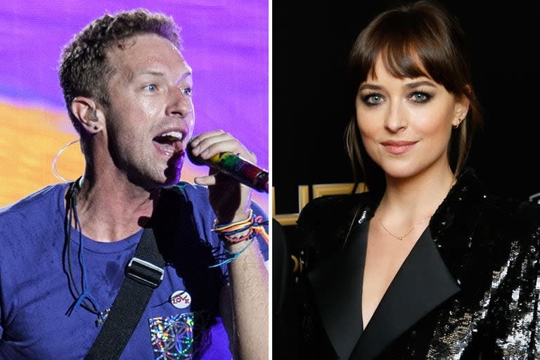 Chris Martin y Dakota Johnson