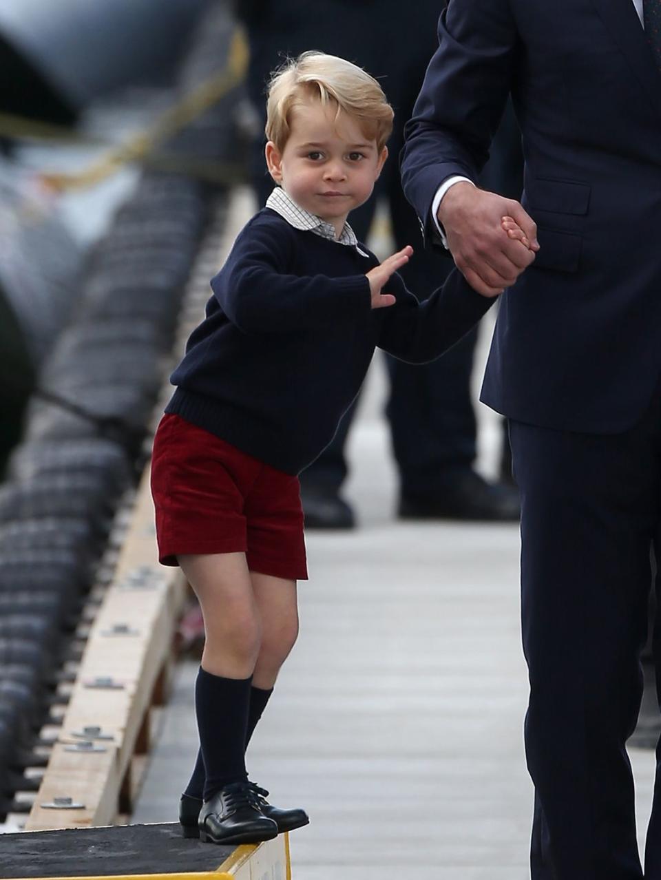 <p>Waving goodbye to Victoria during the <a href="https://www.townandcountrymag.com/society/tradition/a7960/royal-family-canada-tour/" rel="nofollow noopener" target="_blank" data-ylk="slk:Royal Tour of Canada.;elm:context_link;itc:0;sec:content-canvas" class="link ">Royal Tour of Canada.</a></p>