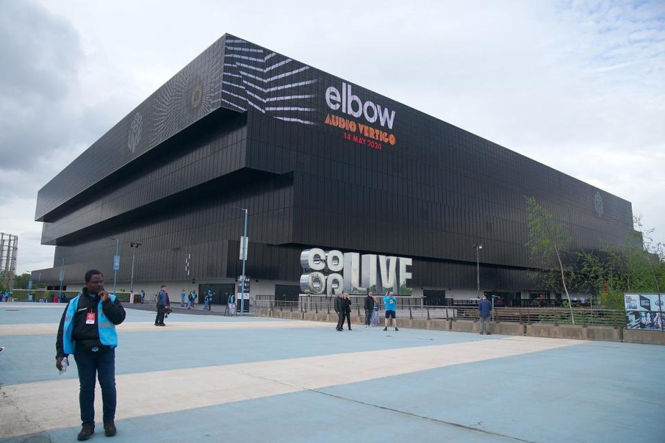 An exterior general view of the Co-op Live in Manchester where Minaj had been due to perform (PA)