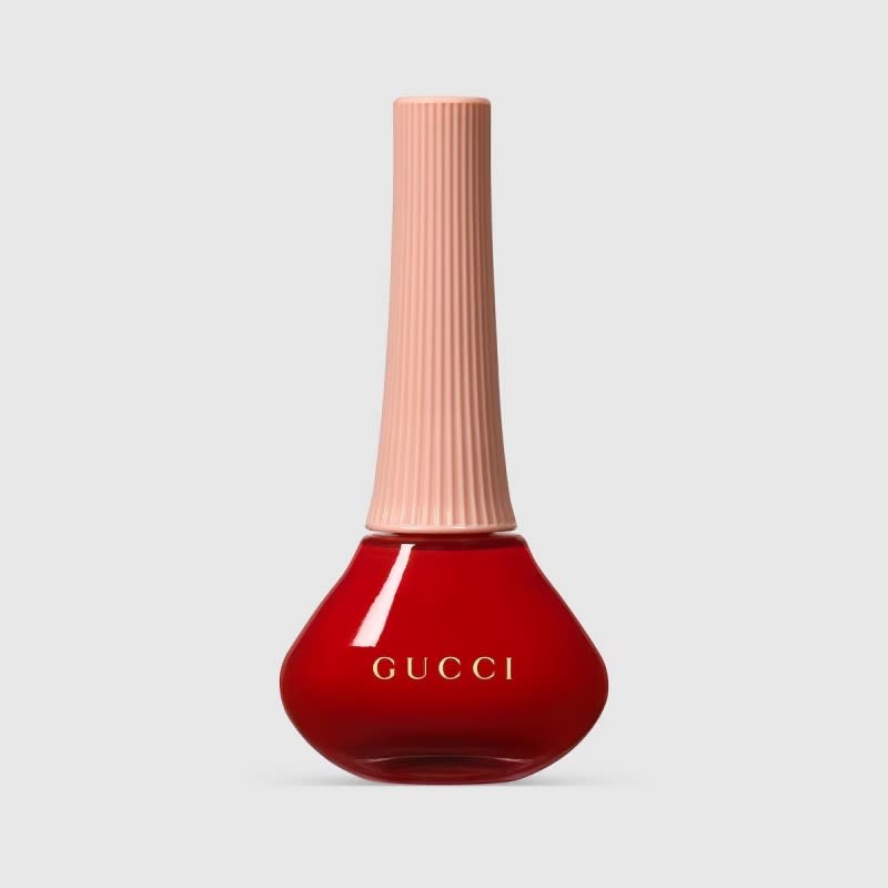 <p>Gucci Vernis à Ongles Nail Polish in Goldie Red, $33, <a href="https://howl.me/ckCvWW3CnNi" rel="nofollow noopener" target="_blank" data-ylk="slk:available here;elm:context_link;itc:0;sec:content-canvas" class="link ">available here</a></p>