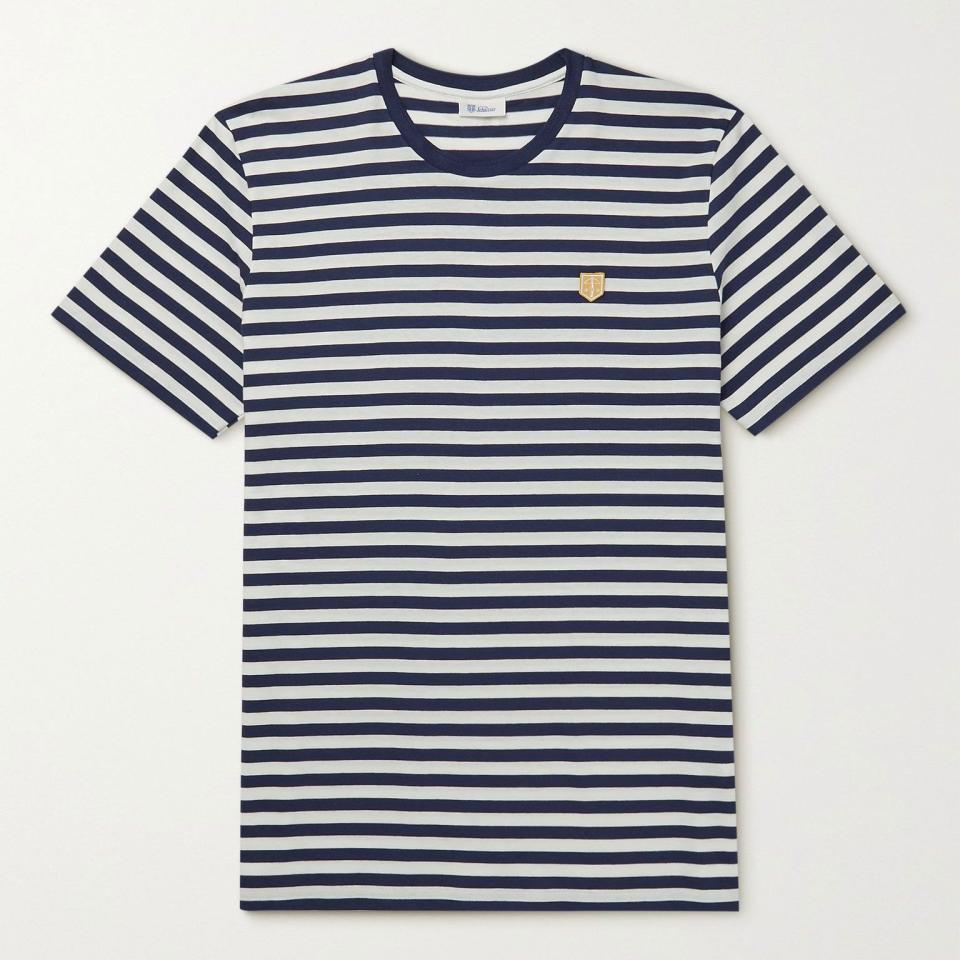 George Striped Cotton-Jersey T-Shirt