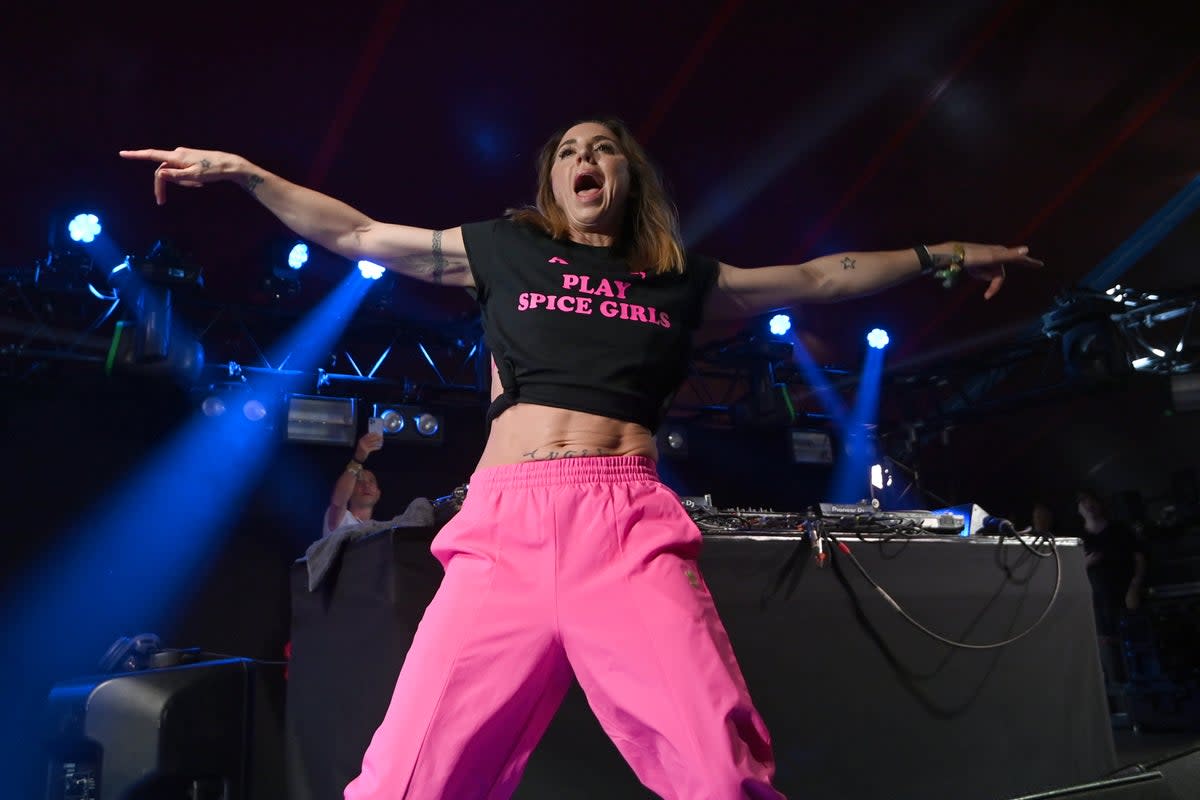 Mel C performs at William's Green during day two of Glastonbury Festival at Worthy Farm (Getty Images)