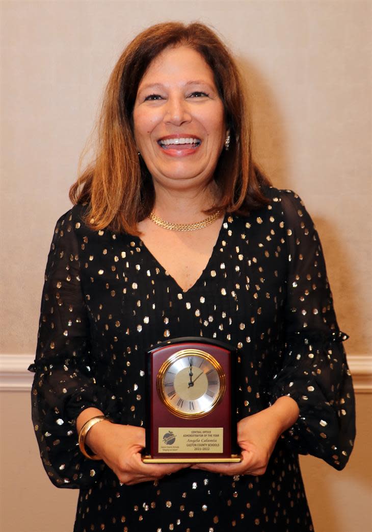 Angela Calamia, director of school nutrition, was named 2022-23 Central Office Administrator of the Year.