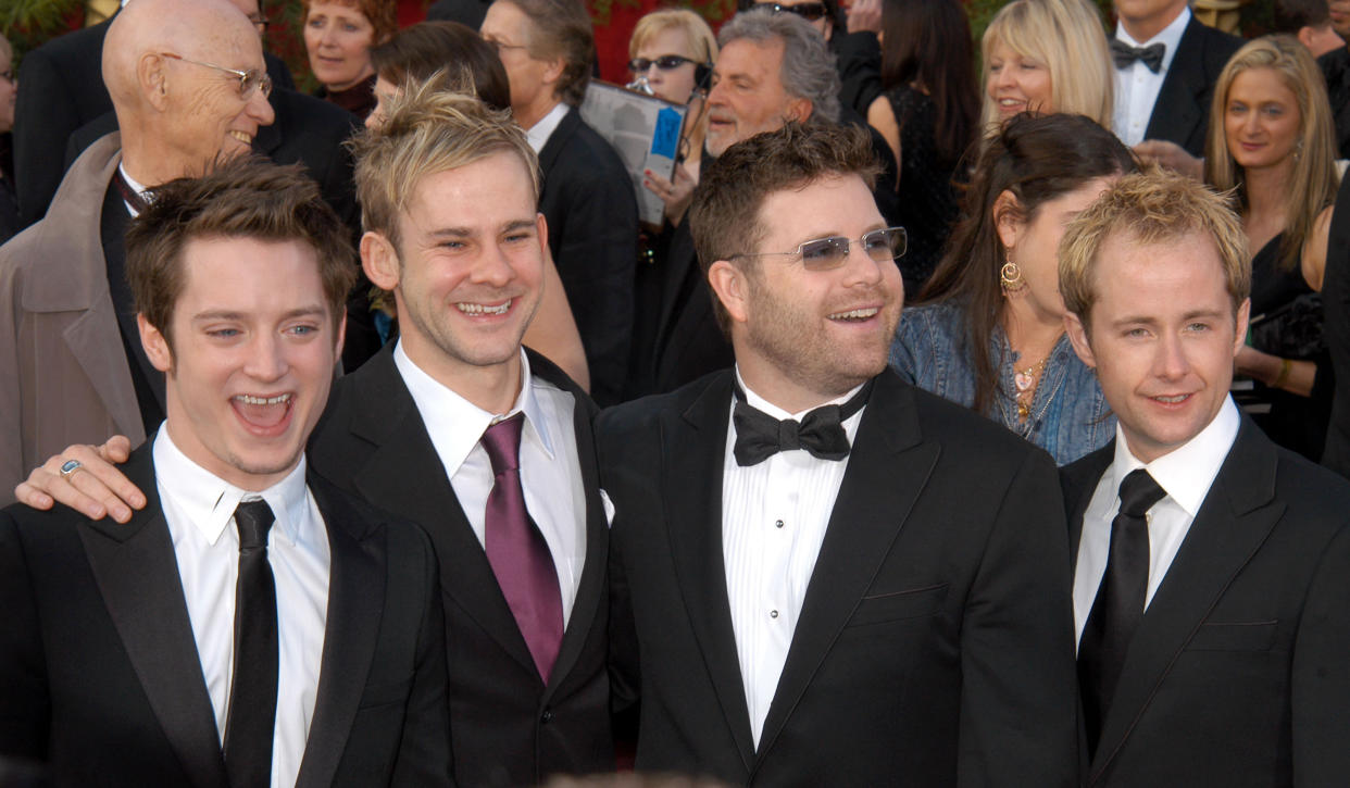 Elijah Wood, Dominic Monaghan, Sean Astin and Billy Boyd (Photo by Ron Galella/Ron Galella Collection via Getty Images)