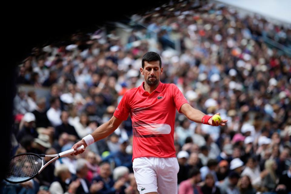 Novak Djokovic got a hot reception (Christophe Ena/AP) (AP)