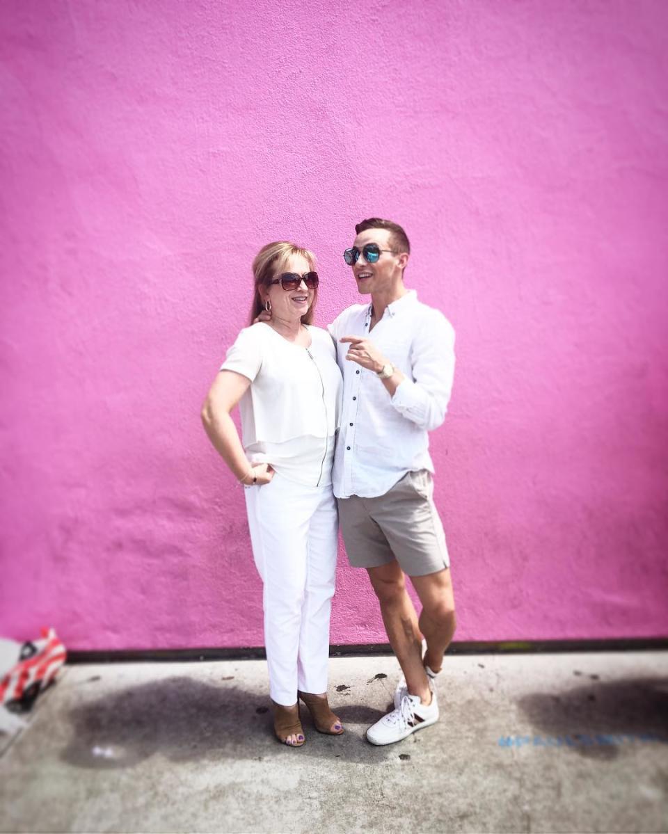 <p>Adam Rippon credits his mother, who raised six kids as a single mom, with helping him make the Olympic team. (Instagram | @adaripp ) </p>