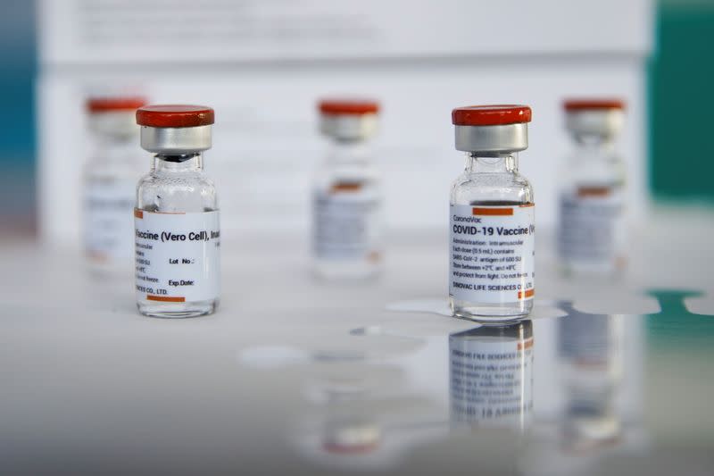 Arrival of a shipment of 200,000 doses of the Sinovac coronavirus disease (COVID-19) vaccine at Bangkok's Suvarnabhumi International Airport