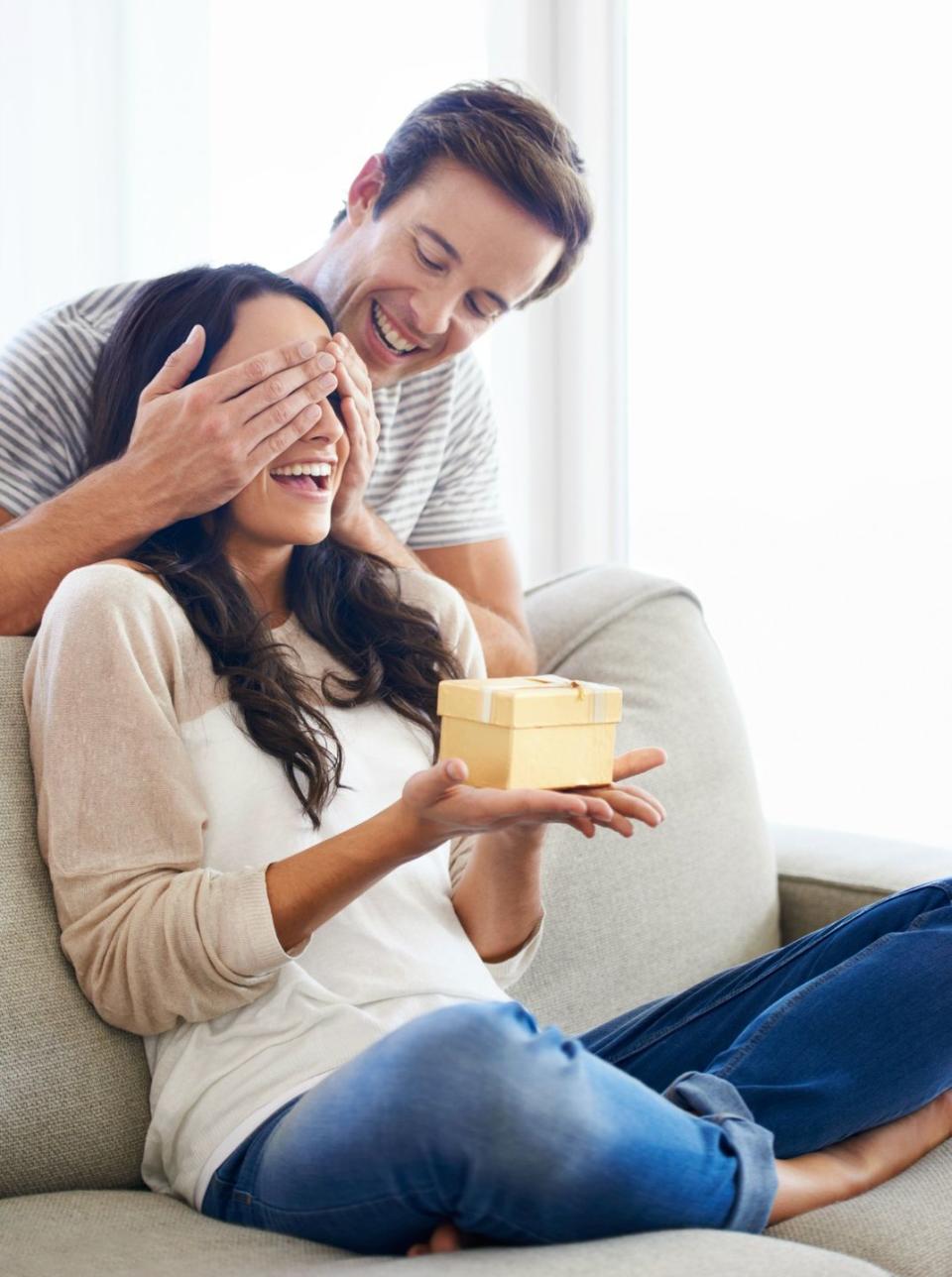 <p>Though you may rule the household with shared Google calendars and group text messages, if your husband still makes an effort to surprise you with things he knows will brighten your day, then he still loves you lots, Weaver says. </p><p>"This isn't about expensive gifts. Oftentimes it's something as simple as bringing home a favorite candy or carton of ice cream, or picking up tickets when you mentioned you wanted to see a certain movie," she says. The point is that he's thinking of ways to keep your relationship <a href="https://www.womansday.com/relationships/dating-marriage/g3214/25-things-every-marriage-needs/" rel="nofollow noopener" target="_blank" data-ylk="slk:fresh and fun;elm:context_link;itc:0;sec:content-canvas" class="link ">fresh and fun</a>, and showing you that he still remembers the little things that make you smile. </p>