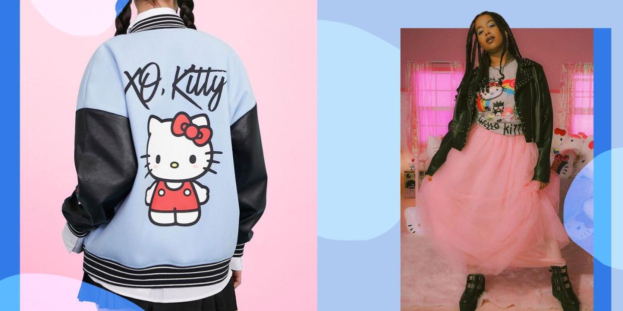 xo kitty hello kitty leather jacket and tshirt