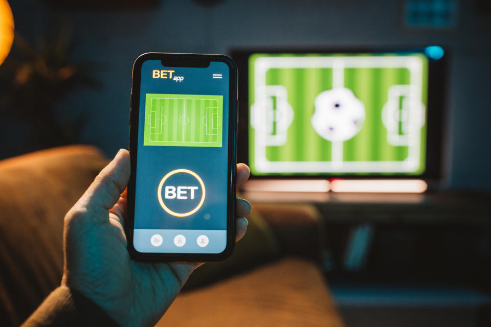 A betting app on someone's phone