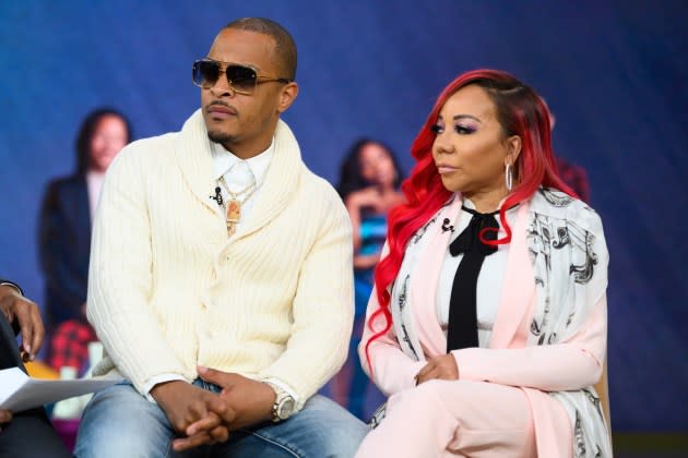 T.I. and Tiny on April 12, 2019.  - Credit: Nathan Congleton/NBCU Photo Bank/NBCUniversal/Getty Images/ 