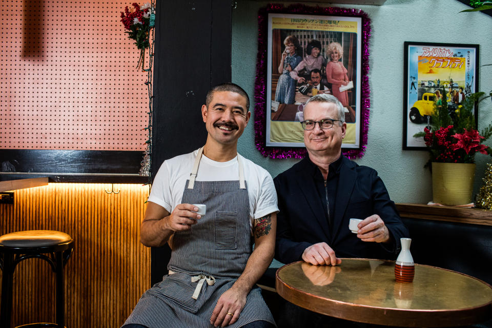 Masahiro Urushido (left) and Michael Anstendig, co-authors of 