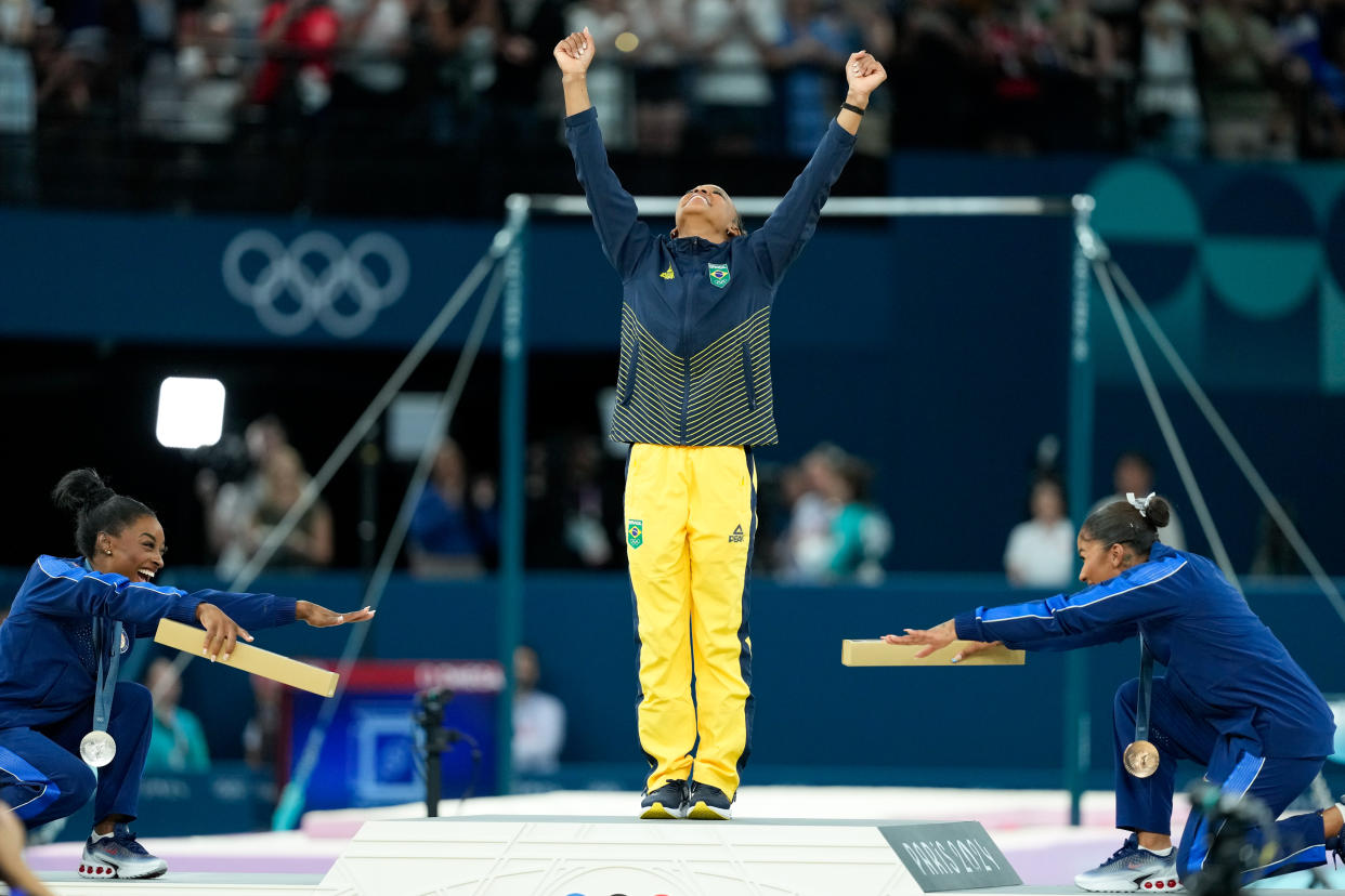 Simone Biles and Jordan Chiles demonstrate what the Olympics are all