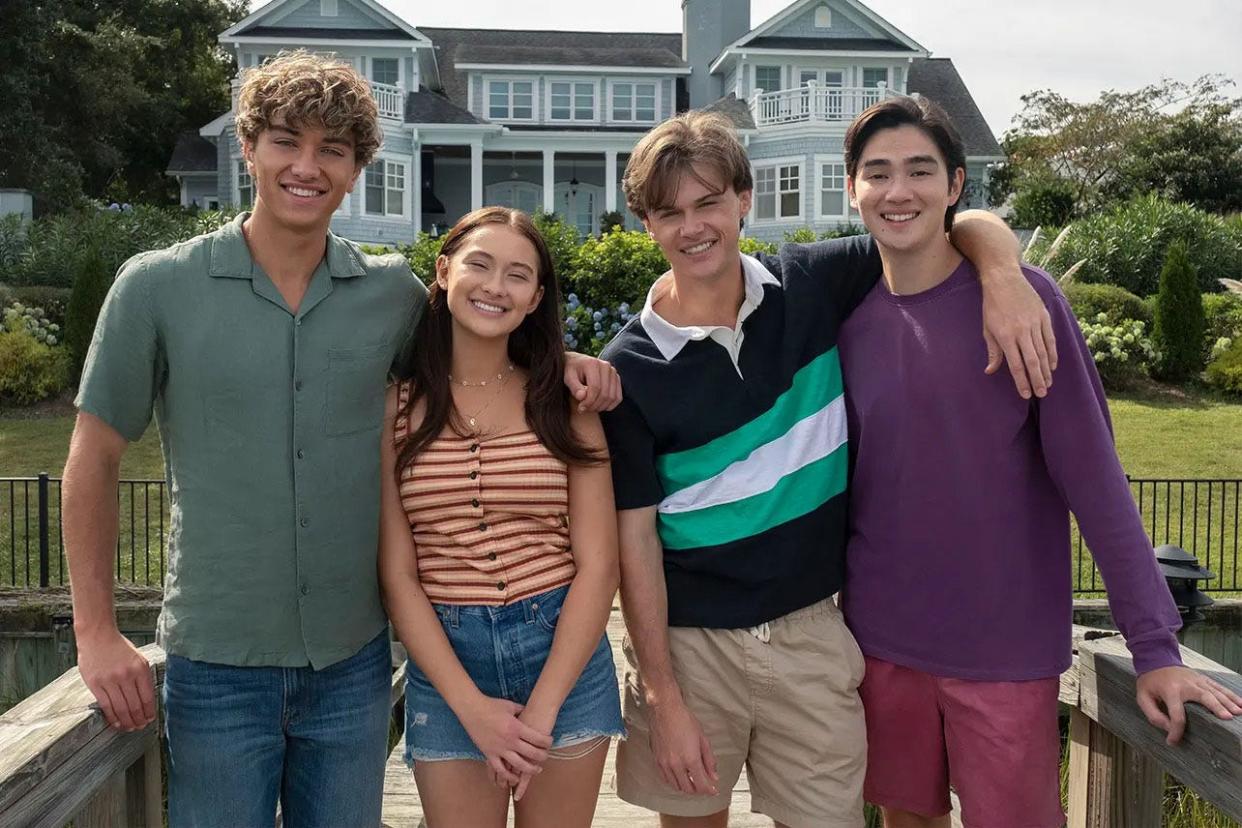 From left, Gavin Casalegno, Lola Tung, Christopher Briney and Sean Kaufman of Wilmington-shot Amazon Prime show "The Summer I Turned Pretty."