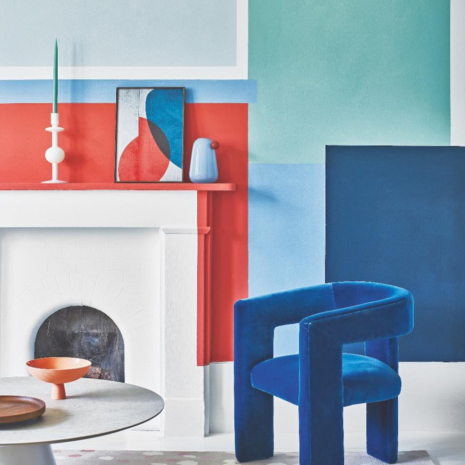 Highlight architectural details with colour blocking