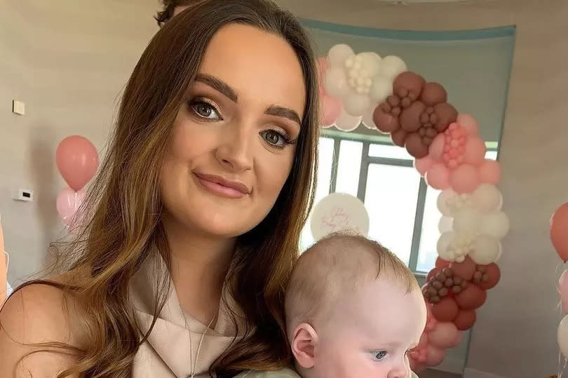 Mum-of-three Millie was visibly surprised and emotional, with tears of joy in her eyes as Harley slipped the dazzling engagement ring onto her finger