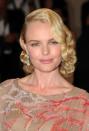 <p>Even with old Hollywood curls, Kate Bosworth rocked the boho-California look so well. Her spider lashes, pink-hued makeup, and diamond earrings complemented her hippie-glam dress. </p>