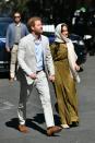 <p>Harry and Meghan <a href="https://www.townandcountrymag.com/style/fashion-trends/a29205156/meghan-markle-headscarf-olive-dress-bo-kaap-heritage-day-photos/" rel="nofollow noopener" target="_blank" data-ylk="slk:also visited Auwal Mosque;elm:context_link;itc:0;sec:content-canvas" class="link ">also visited Auwal Mosque</a>, the oldest Mosque in South Africa, on day two of their tour. The Duchess wore a green dress with a traditional headscarf and nude flats for the outing. </p>