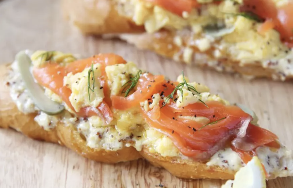 Lox and Cream Cheese Scramble