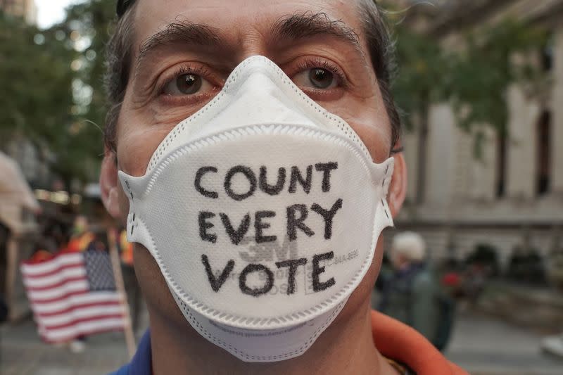 "Count Every Vote" rally the day after the U.S. election