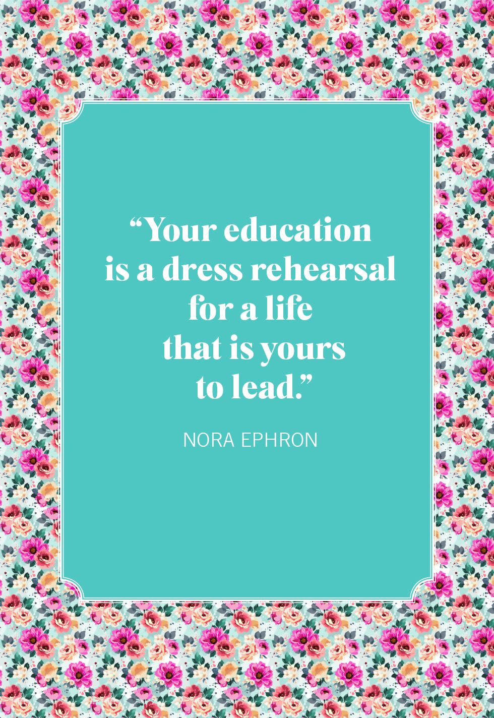 graduation quotes nora ephron