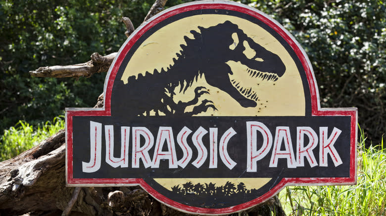 Jurassic Park sign