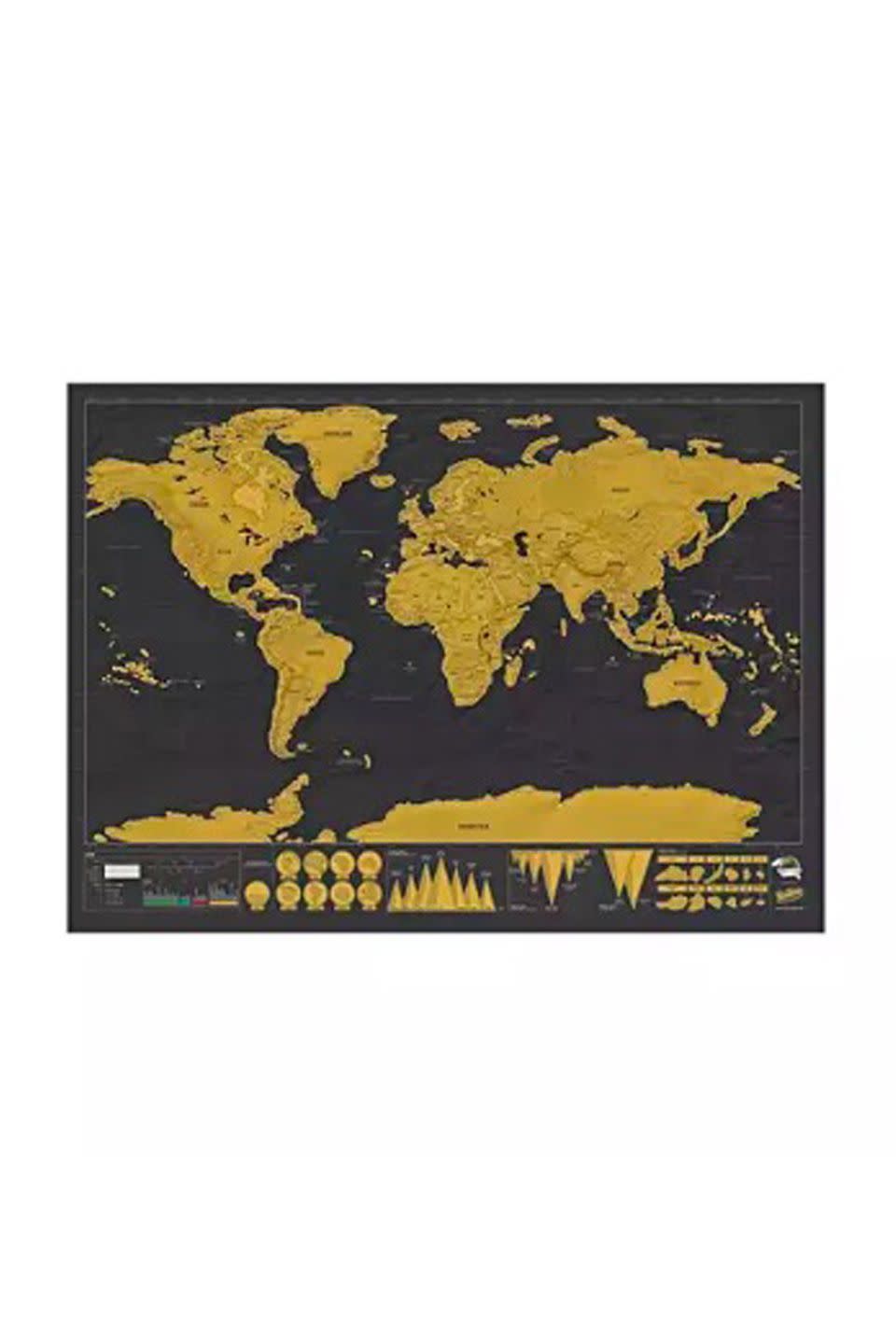 Travel gifts - Deluxe Scratch Map