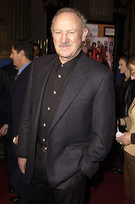 Gene Hackman at the Hollywood premiere of The Royal Tenenbaums