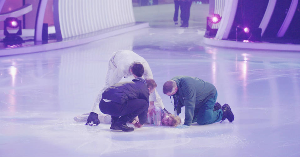 Jane fainted during rehearsals (ITV)