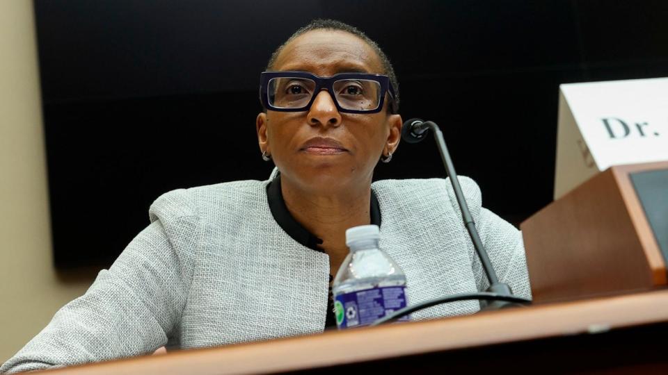 PHOTO: Dr. Claudine Gay, President of Harvard University, testifies before the House Education and Workforce Committee at the Rayburn House Office Building, Dec. 5, 2023, in Washington. (Kevin Dietsch/Getty Images)