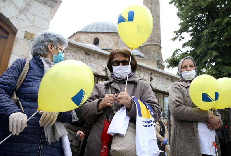 Bosnians protest against corruption and a delayed election in Sarajevo