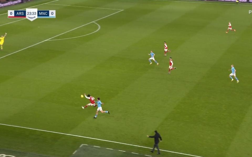 Takehiro Tomiyasu's mistake against Man City last season