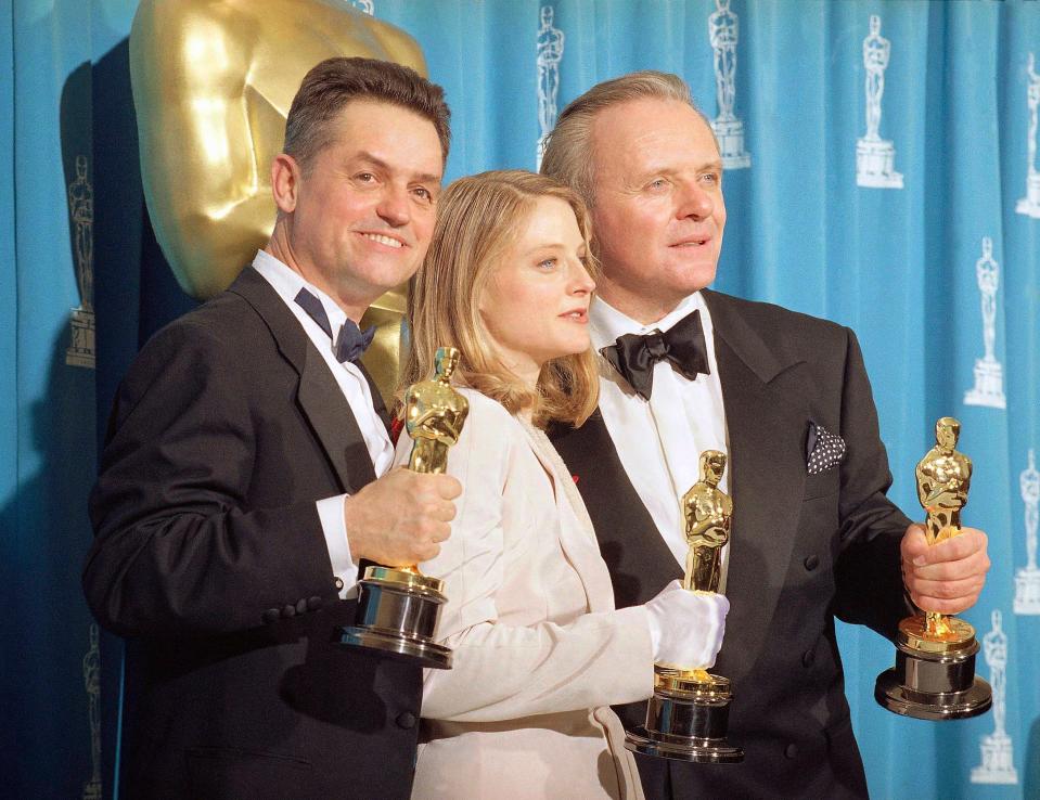 'Silence of the Lambs' triumphed at the 1992 Academy Awards, winning five trophies including best director for Demme, actress for Jodie Foster and actor for Anthony Hopkins. The film also won for best picture and adapted screenplay.