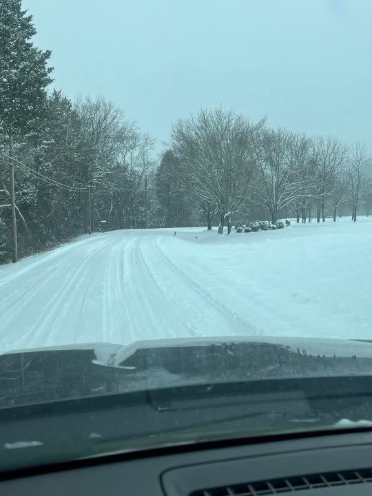 Snow in Trousdale County (Courtesy: Trousdale County Emergency Services)