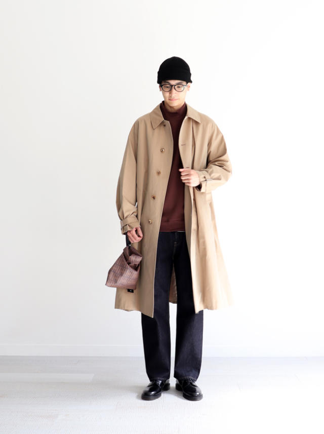 Ameri CHECK SOUTIEN COLLAR COAT | angeloawards.com