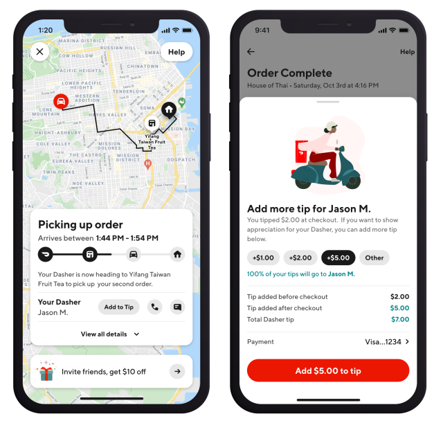 DoorDash rolls out new safety features for delivery people on its platform