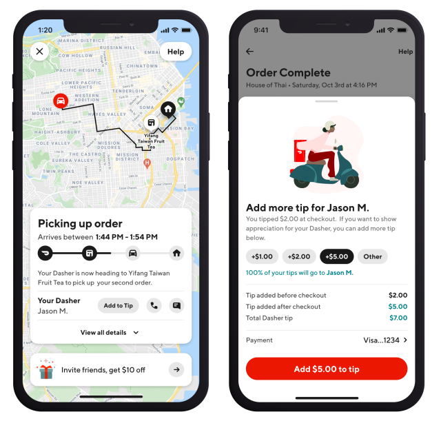 Setting Up a Delivery (Fulfilled by DoorDash) – Tock