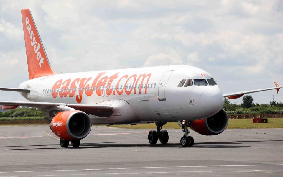 Easyjet has become the first British airline to introduce the ban  - Credit:  Iain Buist