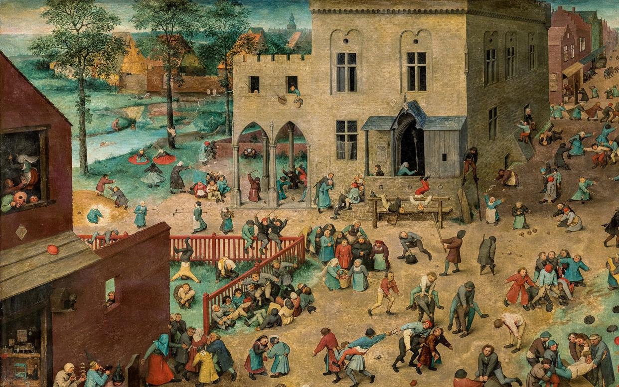 Children’s Games (1560, detail) by Pieter Brugel the Elder - KHM-Museumsverband