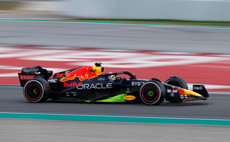 Red Bull’s Sergio Perez on track (Reuters)