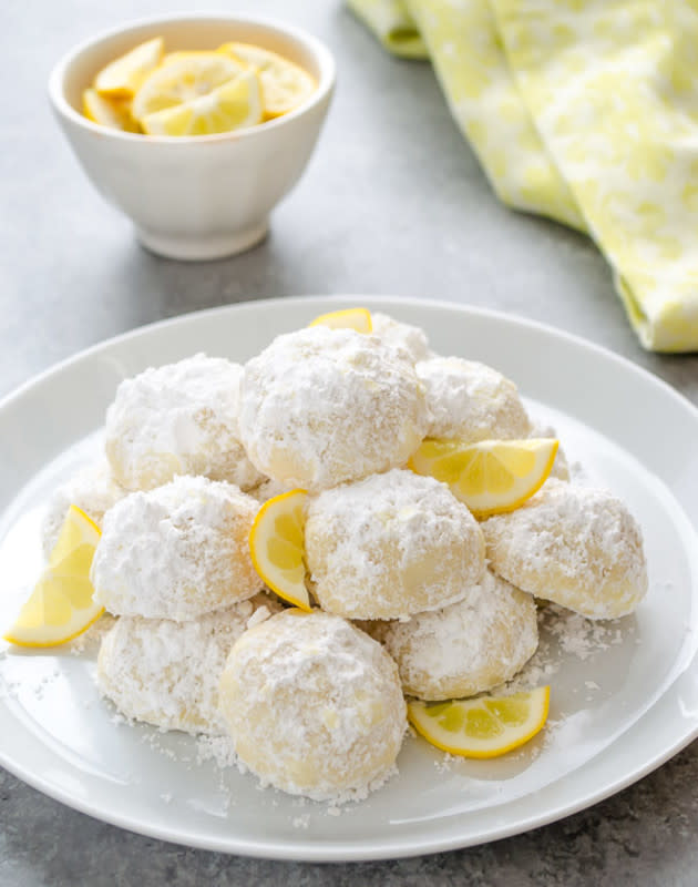 <p>Parade</p><p>Although this is a classic Greek holiday cookies, the refreshing citrus twist makes it the perfect recipe for a sweet summertime treat.</p><p><strong>Get the recipe: <a href="/842019/marciebidou/meyer-lemon-greek-butter-cookies/" data-ylk="slk:Meyer Lemon Greek Butter Cookies;elm:context_link;itc:0;sec:content-canvas" class="link ">Meyer Lemon Greek Butter Cookies</a></strong></p>