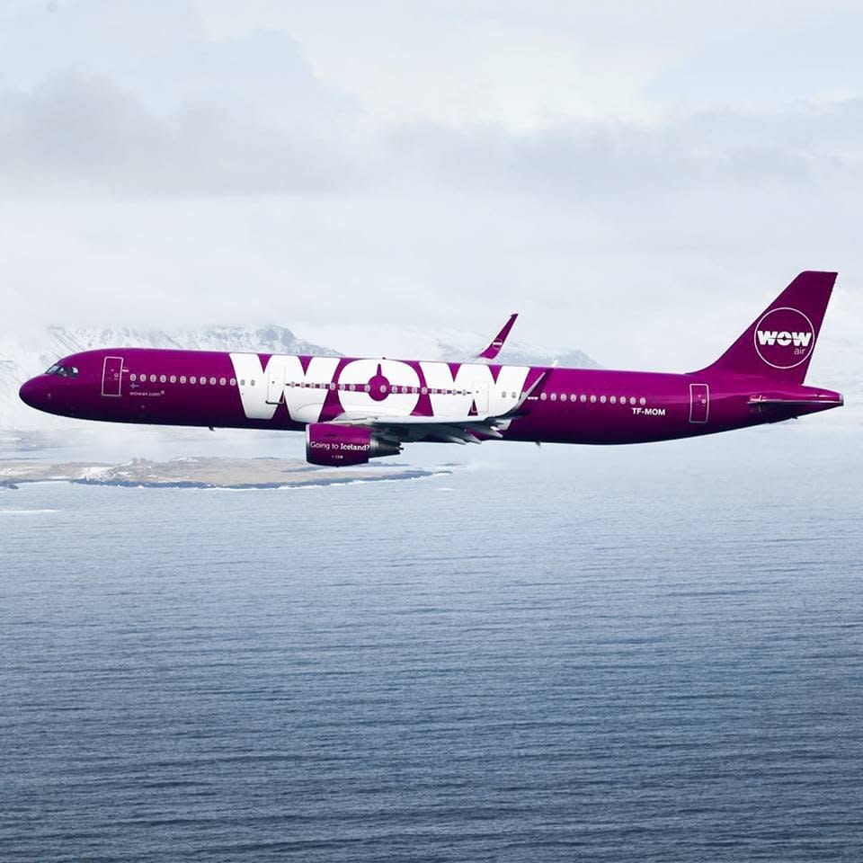 冰島廉價航空「WOW航空」(WOW Air)。(圖：WOW航空臉書)