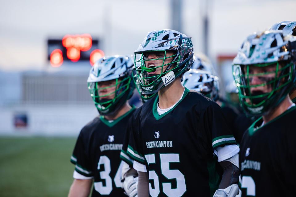 Green Canyon plays Sky View during the 4A boys lacrosse championships at Zions Bank Stadium in Herriman on May 26, 2023. | Ryan Sun, Deseret News