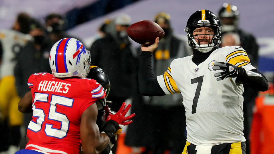Steelers QB Ben Roethlisberger has been looking his age as of late. (Photo by Timothy T Ludwig/Getty Images)